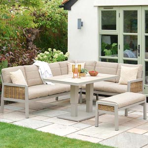 Havana Rectangular Modular Dining Set with Adjustable Table
